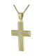 Triantos Herren Gold Kreuz 14K