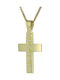 Triantos Femeiesc Aur Cruce 14K