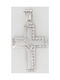 Triantos White Gold Cross 14K