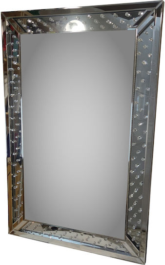 Epiplo-Fos 0200191 Wandspiegel Rechteckig Silber & LED Beleuchtung 80x120cm