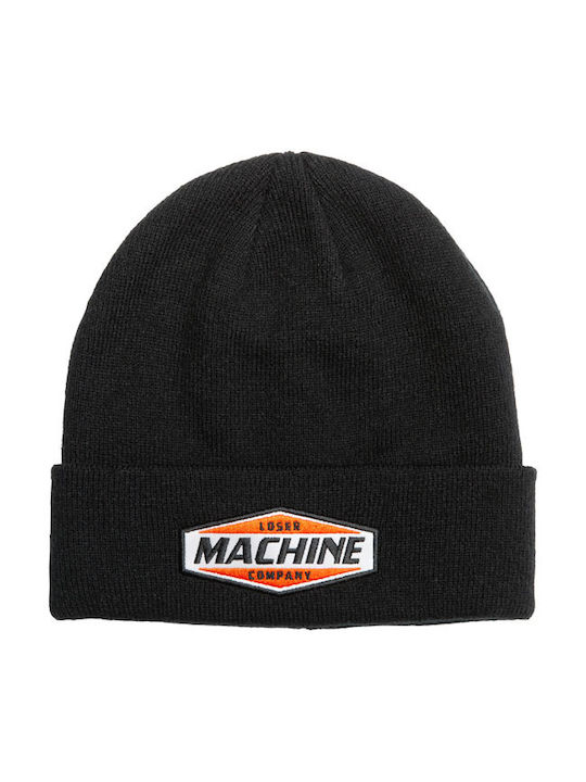 Loser Machine Beanie Unisex Beanie Gestrickt in Schwarz Farbe