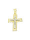 Triantos Femeiesc Aur Cruce 14K