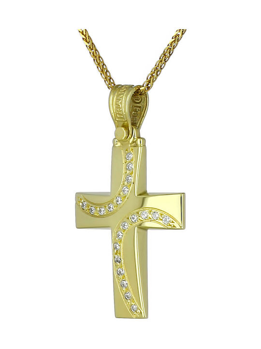 Triantos Damen Gold Kreuz 14K