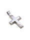 Triantos Men's White Gold Cross 14K