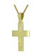 Triantos Femeiesc Aur Cruce 14K