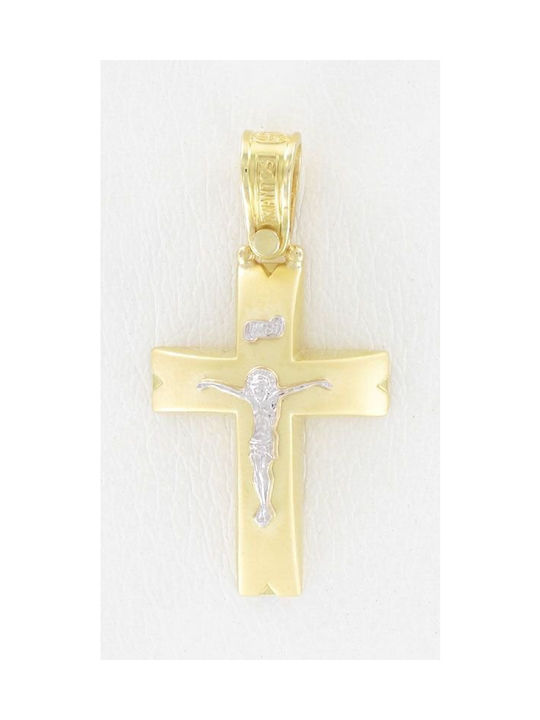 Triantos Gold Kreuz 18K Δίχρωμος