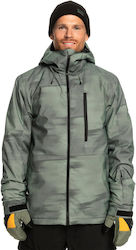 Quiksilver Mission Print EQYTJ03428-GNB1 Ανδρικό Μπουφάν για Σκι & Snowboard Πράσινο Quiksilver Mission Print EQYTJ03428-GNB1 Ανδρικό Μπουφάν για Σκι & Snowboard Πράσινο