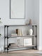 Console Table Wood & Metal Grey Sonoma L100xW22.5xH75cm
