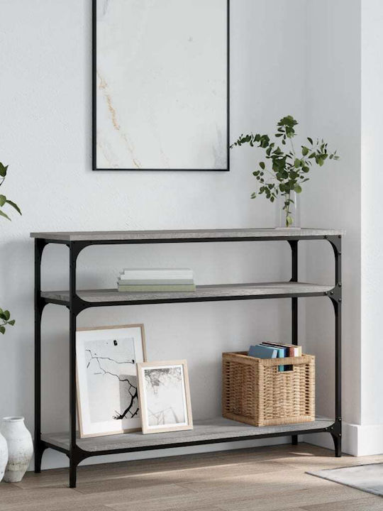 Console Table Wood & Metal Γκρι Sonoma L100xW29...