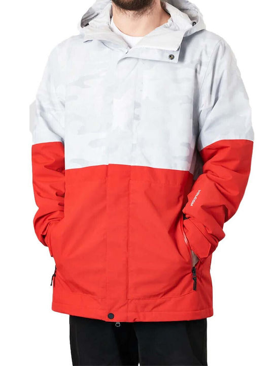 Volcom Co Op G0452407-WHC Ανδρικό Μπουφάν για Σκι & Snowboard Λευκό