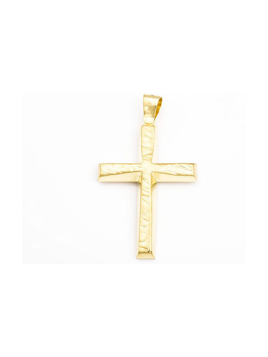 Kosmima Shop Herren Gold Kreuz 14K