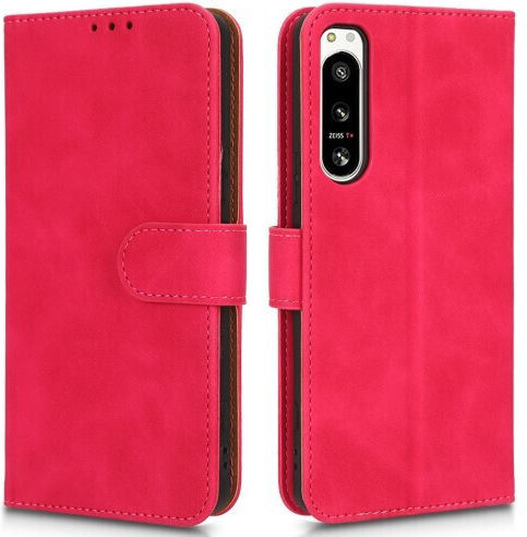 Brieftasche Leder Rot (Xperia 5 IV)