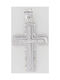 Mertzios.gr White Gold Cross 14K