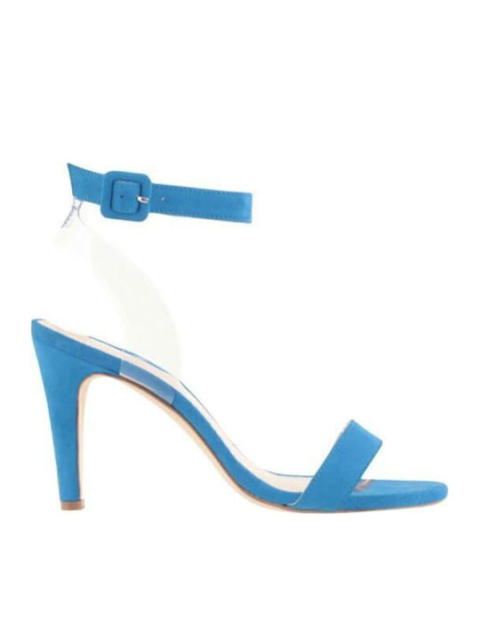 Kalogirou Leather Women's Sandals Blue