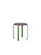 Stool For Kitchen Wooden Smile Magenta / Green 46x46x46.5cm