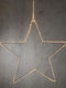 Atmosphera Plastic Illuminated Christmas Decorative Pendant Star 60x60cm White