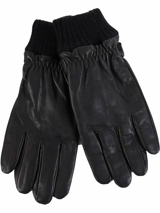Schwarz Wolle Handschuhe