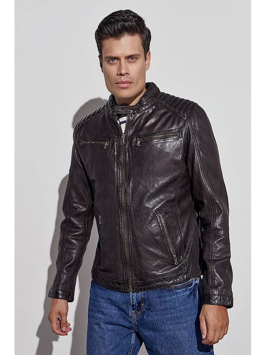 Lederjacke Jacke Brown