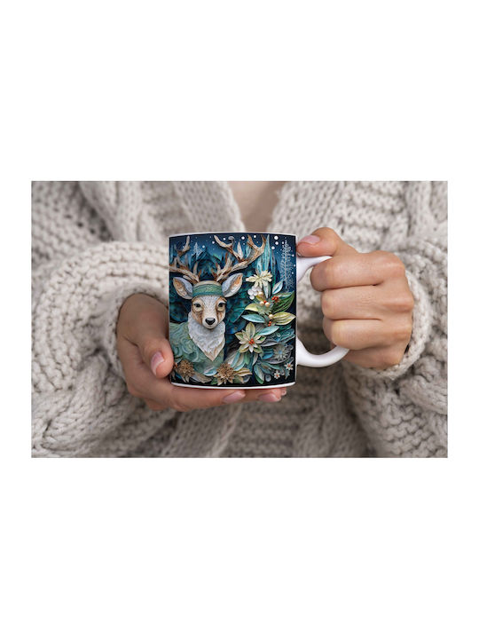 Christmas Mug Ceramic White