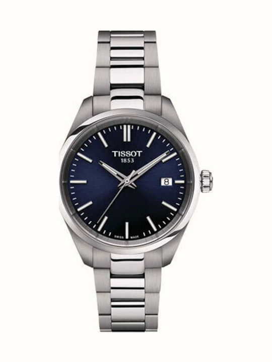 Tissot Ladies Pr100 Women's Watch with Silver Metal Bracelet