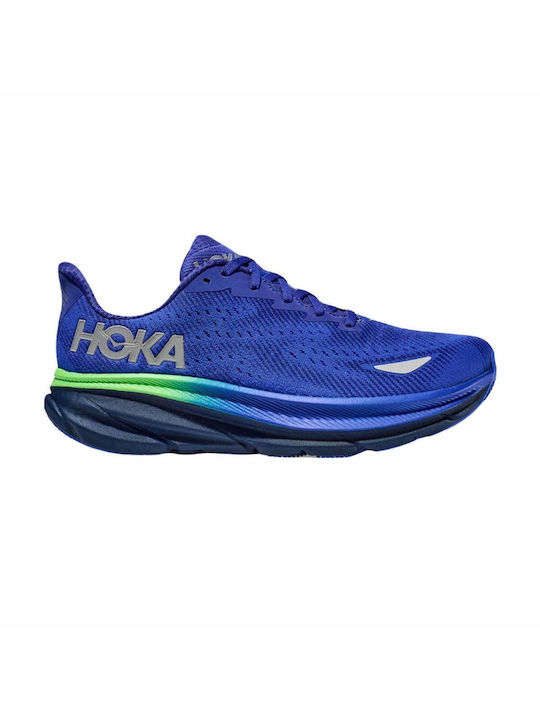 Hoka Clifton 9 Gtx Ανδρικά Αθλητικά Παπούτσια Trail Running Μπλε Αδιάβροχα με Μεμβράνη Gore-Tex