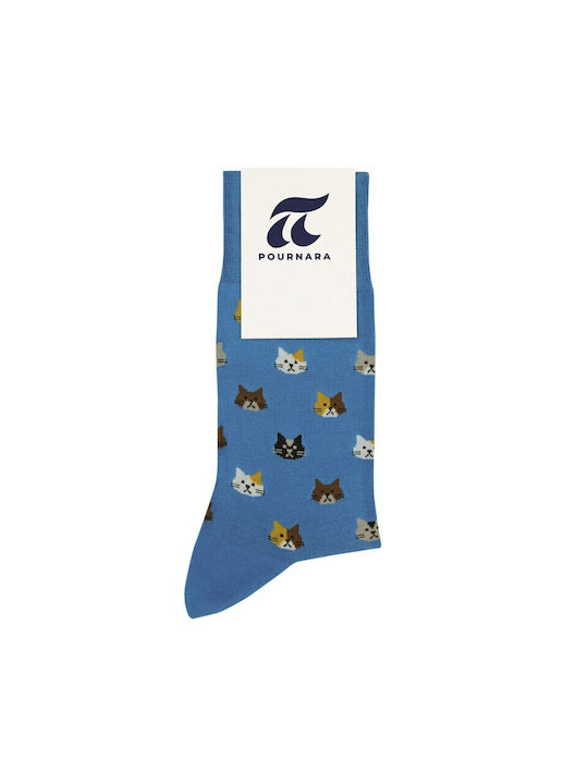 Pournara Men's Socks Blue