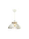 Asir Group Lampă Suspendată Reglabilă Albă cu Soclu E27 39x39x55 cm