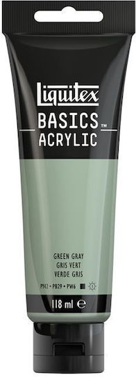 Liquitex Basics Сет акрилни бои за живопис 205 Green Gray 118мл 1бр