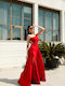 RichgirlBoudoir Maxi Dress Draped Red