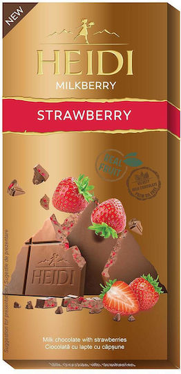 Heidi Chocolate with Strawberry 80gr