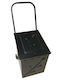 Metallisch Holztransportwagen 41x63x90cm Schwarz