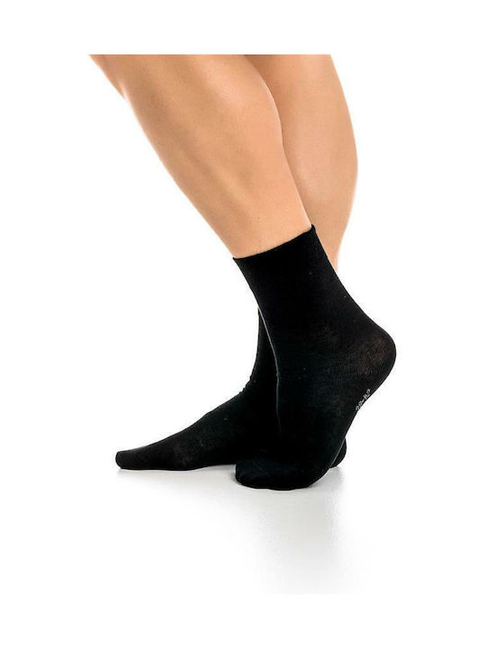 Gocomma Men's Solid Color Socks Black 3Pack