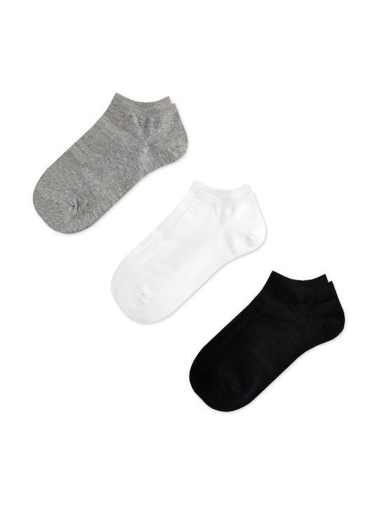 Q&Y Solid Color Socks Μulticolor 3Pack