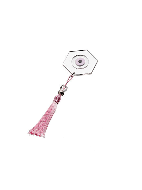 Georgiou Hängend Glücksbringer Brenner Rosa aus Plexiglas 20cm 1Stück
