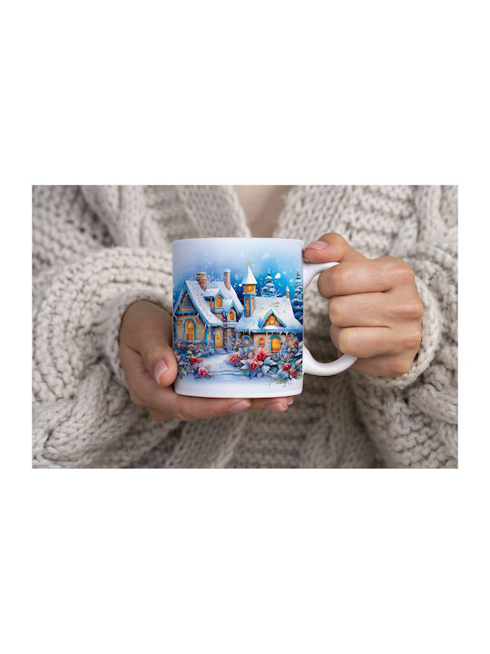 Christmas Mug Ceramic White 1pcs