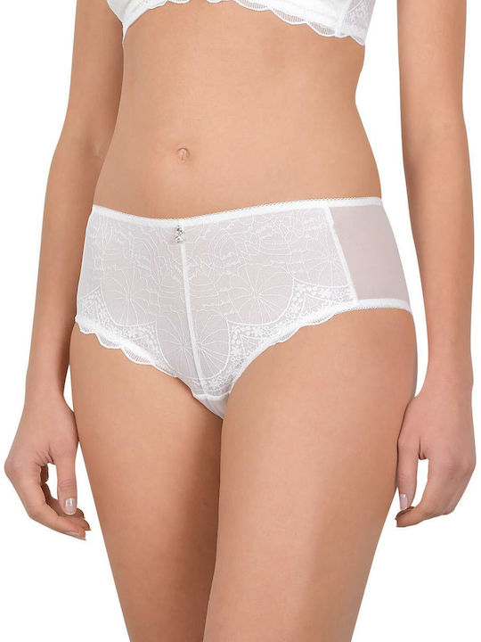 Cybèle Damen Slip mit Spitze White