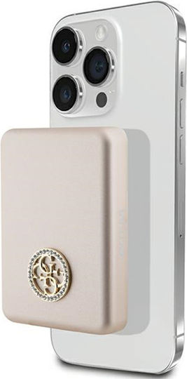 Guess Metal Logo MagSafe Power Bank 5000mAh 15W Gold