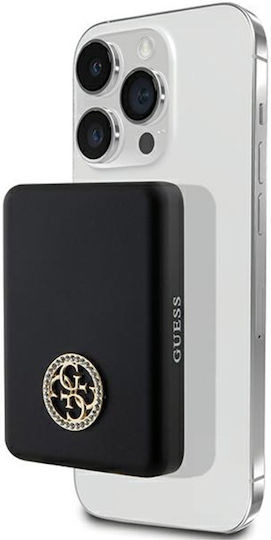 Guess Metal Logo MagSafe Power Bank 5000mAh 15W Μαύρο
