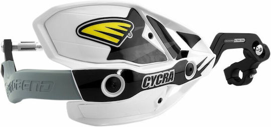 Cycra Motorcycle Protective Hand Guards in White Colour