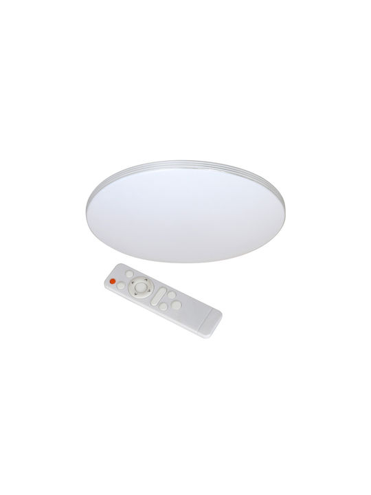 Milagro Μοντέρνα Πλαφονιέρα Οροφής με Ενσωματωμένο LED σε Λευκό χρώμα