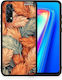 Smartfits Autumn Leaves Umschlag Rückseite Orange (Realme 7) A00_SM1-RL-7_AUTUMNLEAVES_RO1
