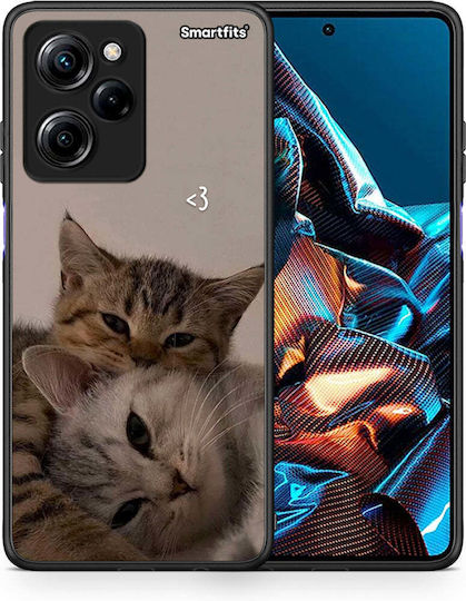 Smartfits Cats In Love Umschlag Rückseite Beige (Poco X5 Pro) 8559118221651_47176359412051