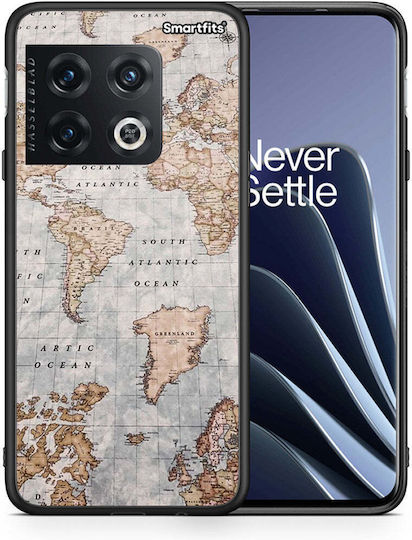 Smartfits World Map Umschlag Rückseite (OnePlus 10 Pro)