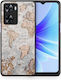 Smartfits World Map Back Cover (Oppo A57s)