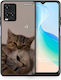 Smartfits Cats In Love Back Cover (Vivo Y33s)