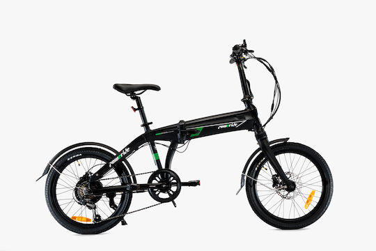 Revoil Poweride Folding 20" Black Foldable Electric City Bike