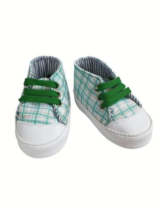 Oscar Baby Βρεφικά Sneakers Αγκαλιάς Πράσινα