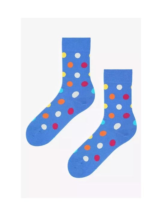 Marilyn Herren Gemusterte Socken Blau 1Pack