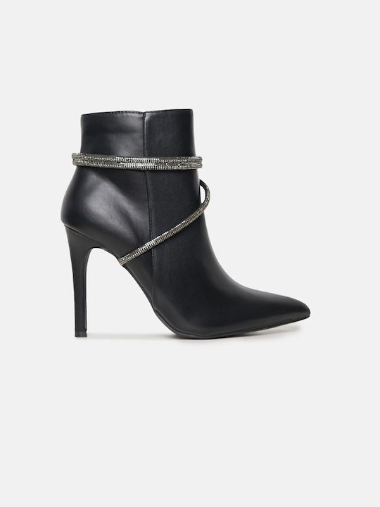 InShoes Damen Knöchelstiefel Schwarz