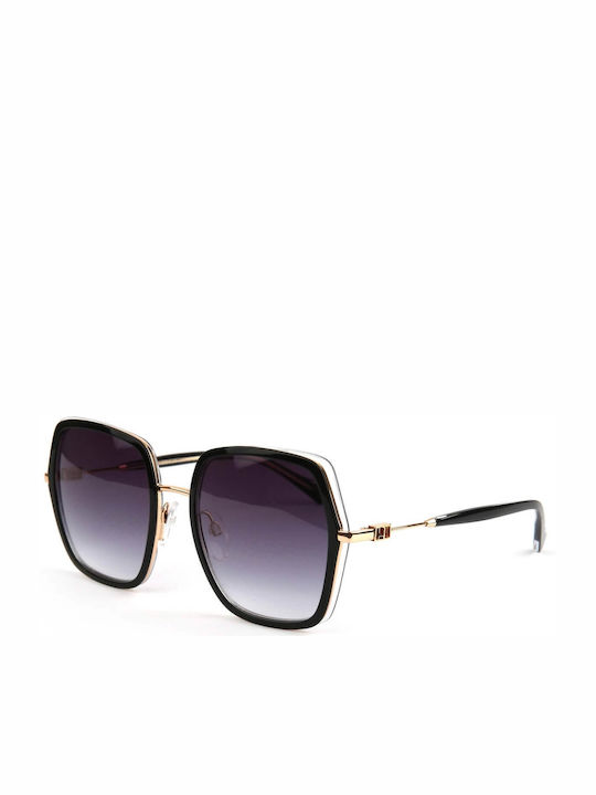 Ana Hickmann Sunglasses with Black Frame and Black Gradient Lenses AH3248 H03